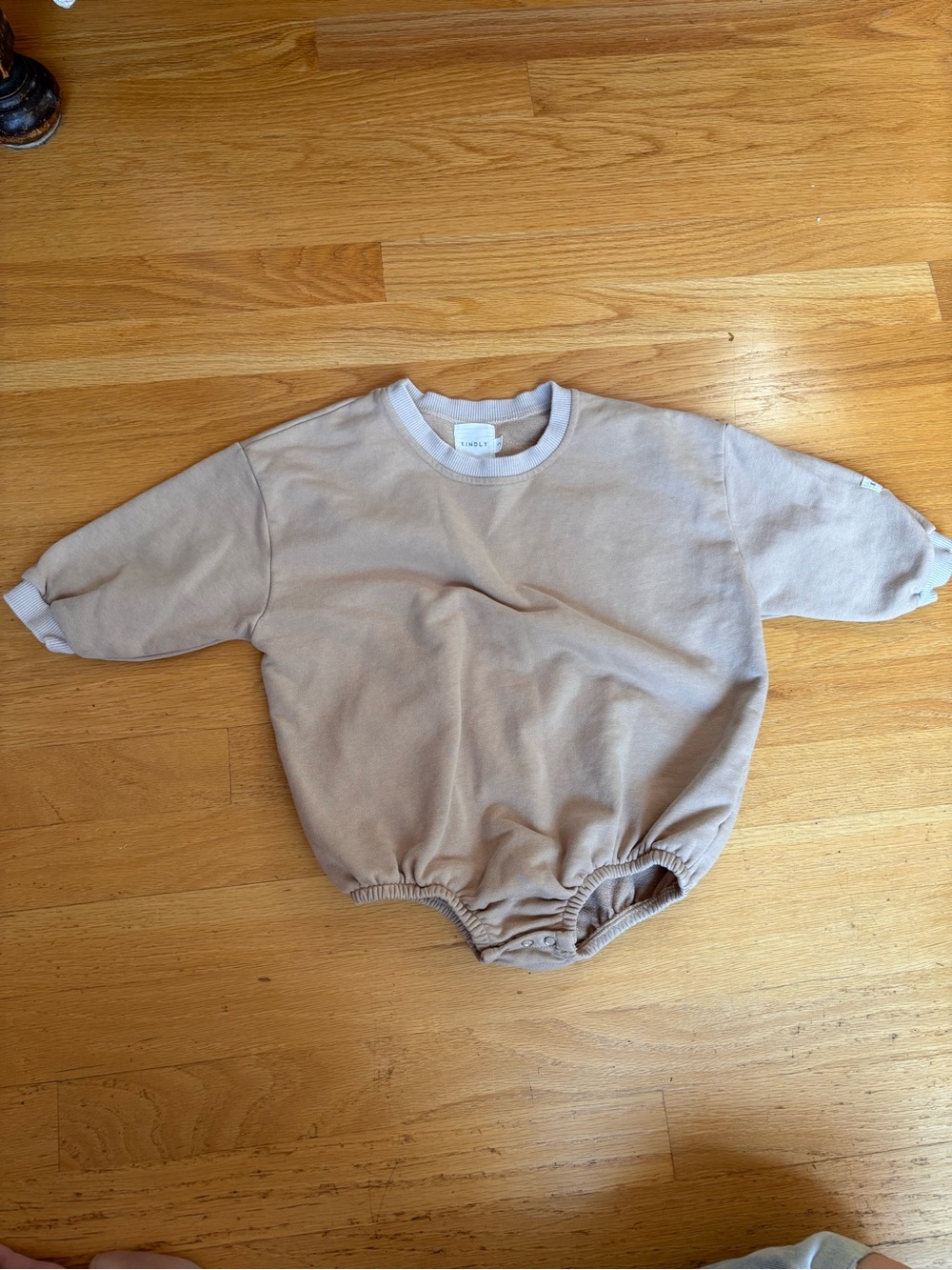 Neutral Taupe Baby One-Piece Bodysuit